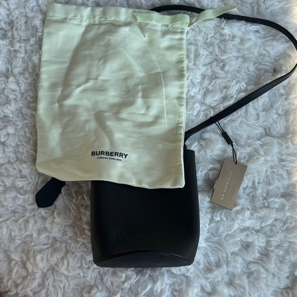 Burberry Black Leather Crossbody Bag